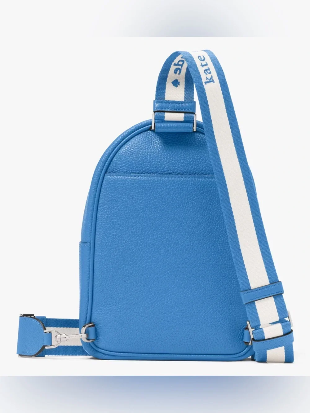 Kate Spade Emma Small Blue Pebbled Leather sling Backpack Like new $379 retail
